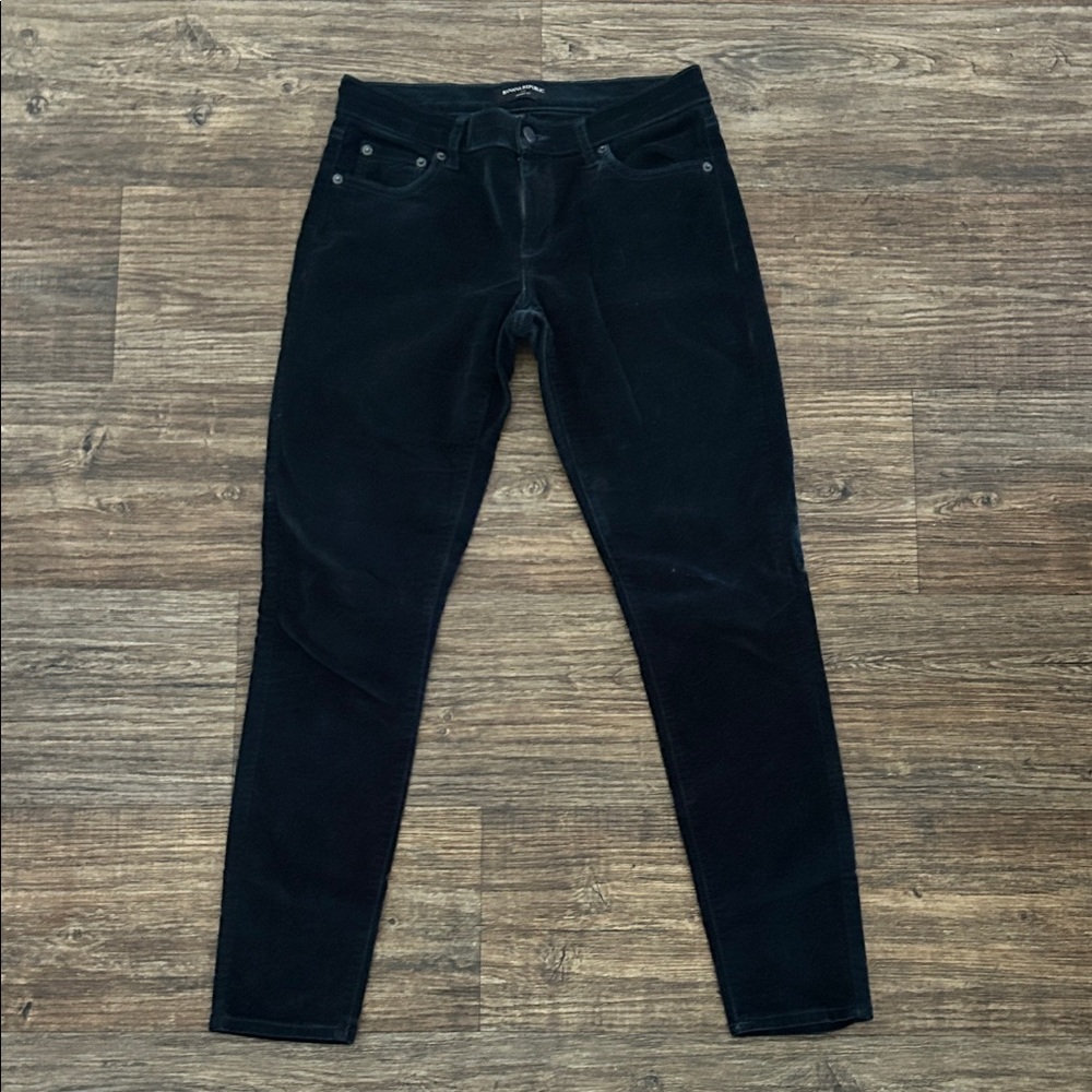 Banana Republic Velvet Black Skinny Jeans